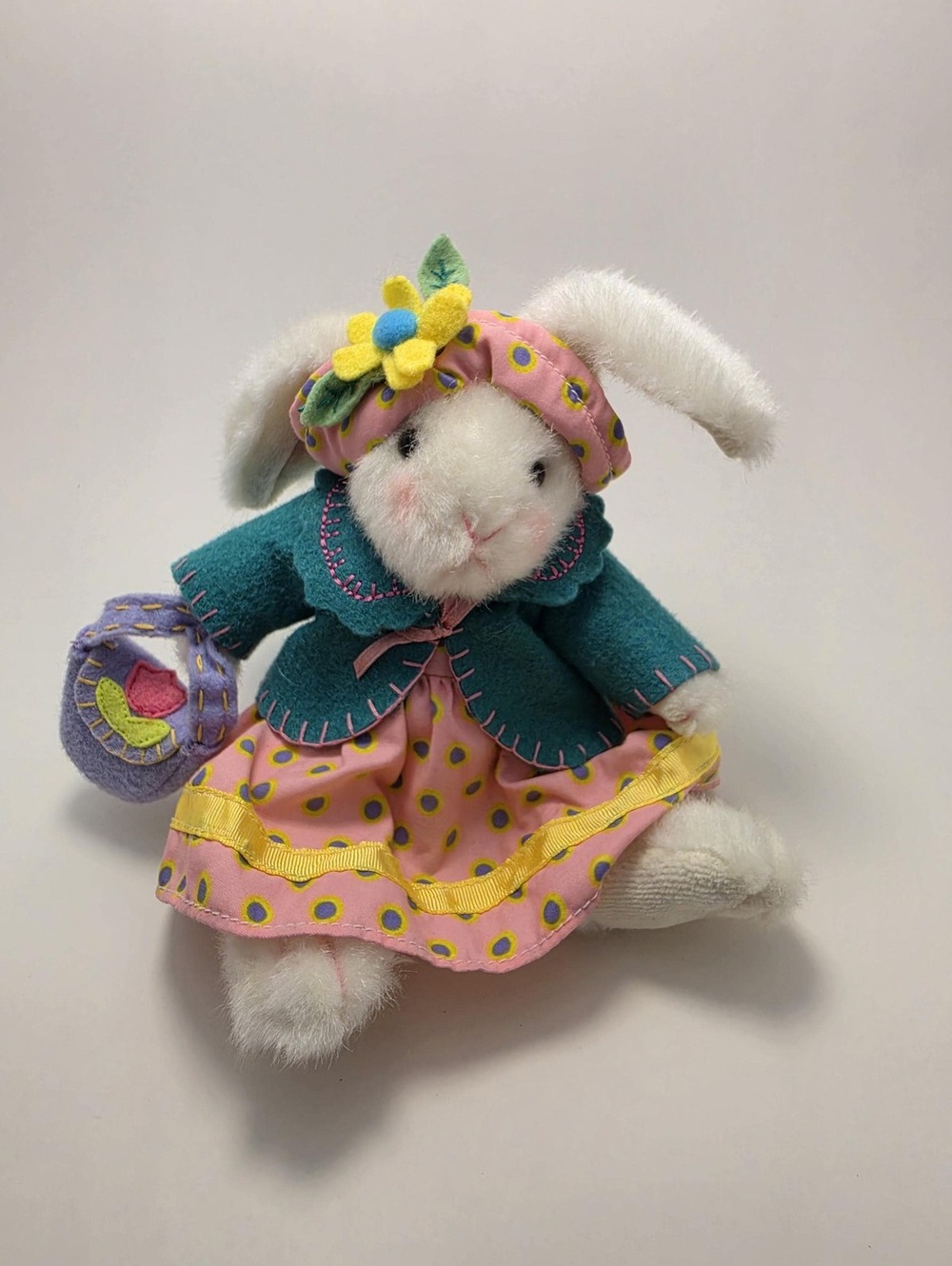Russ Plush "Emmy Lou" the Bunny Stuffed Animal Vintage Plush (5 inch)